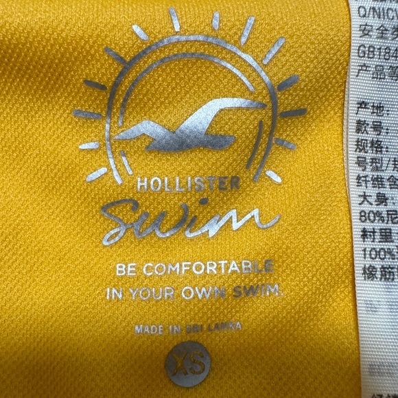 Hollister Striped Bikini Top and Yellow Bottoms - Picture 6 of 6